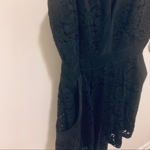 Free People Black Lace Dress with POCKETS - Picture 5 of 7
